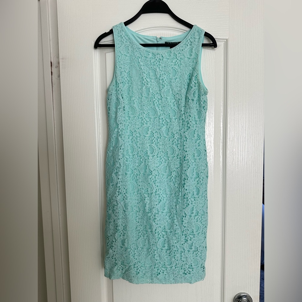 Ralph Lauren Teal Lace Dress